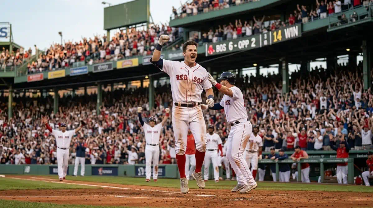 Caleb Durbin extiende la racha de Boston a 14 y deja el récord al alcance